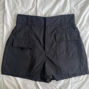 Black Nylon Shorts